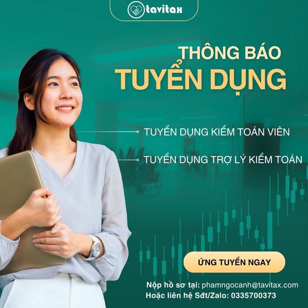 TUYỂN DỤNG KIỂM TOÁN VIÊN / TRỢ LÝ KIỂM TOÁN