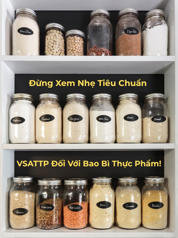 Đừng Xem Nhẹ Tiêu Chuẩn VSATTP Đối Với Bao Bì Thực Phẩm!