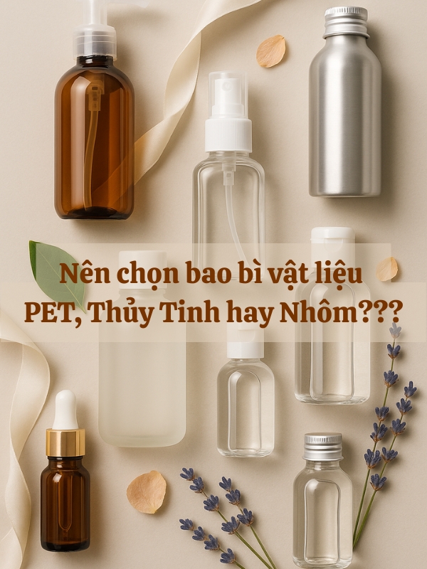 PET, Thủy Tinh Hay Nhôm: Đâu Là Vật Liệu Hoàn Hảo Cho Chai Lọ Mỹ Phẩm Của Bạn?