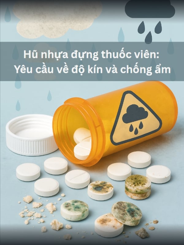 Bảo vệ thuốc viên khỏi độ ẩm: Yêu cầu về độ kín của hũ nhựa
