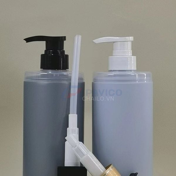 Chai nhựa pet 500ml 300ml xám xanh đầu nắp nhắm