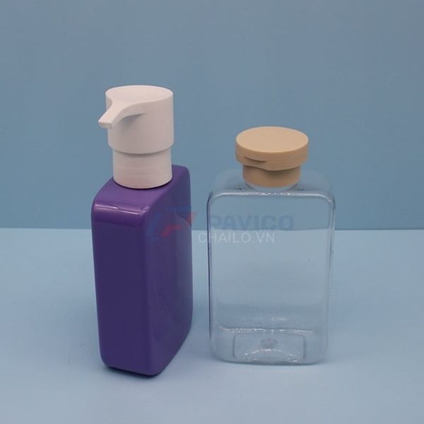 Chai nhựa PET vuông 250ml, 150ml đựng cho mỹ phẩm