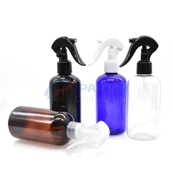 Chai xịt PET 300ml nắp Trigger nhiều màu