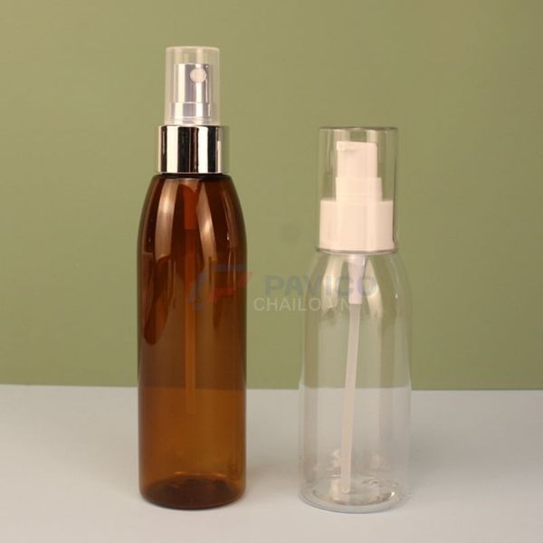 Chai xịt phun sương 50ml 100ml nhựa PET trong nâu