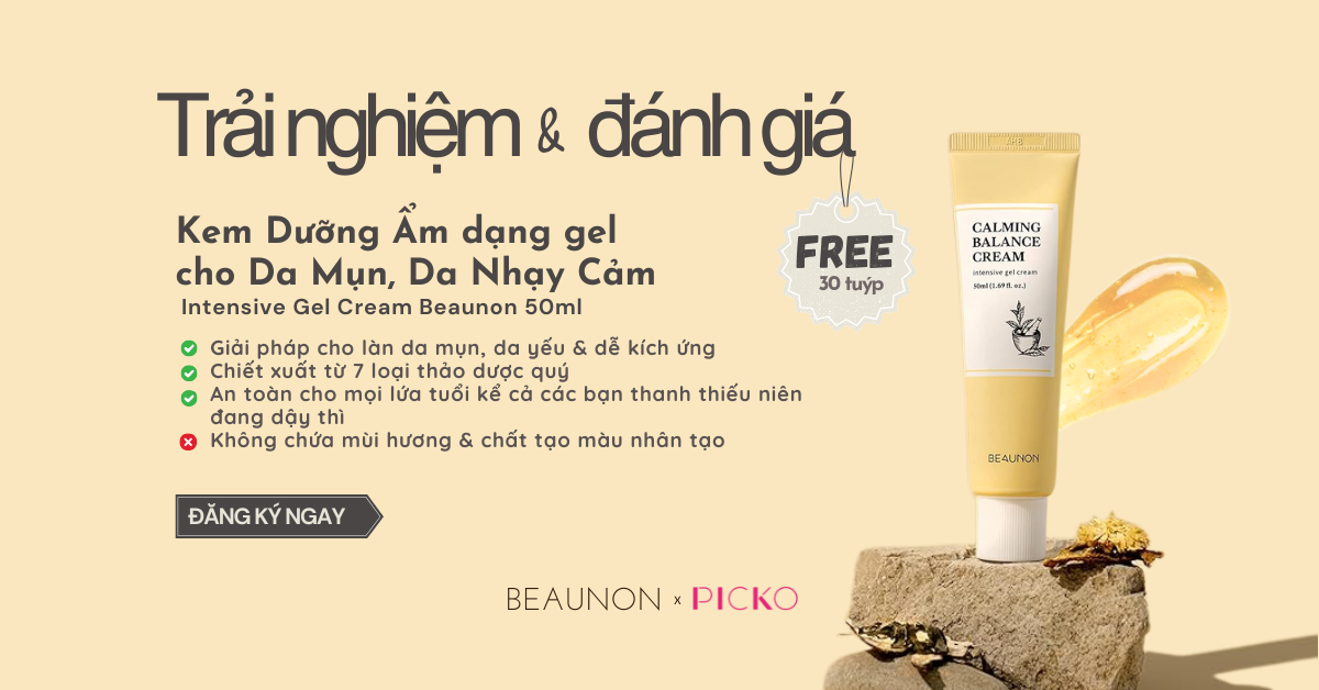 Trải Nghiệm Miễn Phí và Đánh Giá Sản Phẩm Beaunon Calming Balance Cream