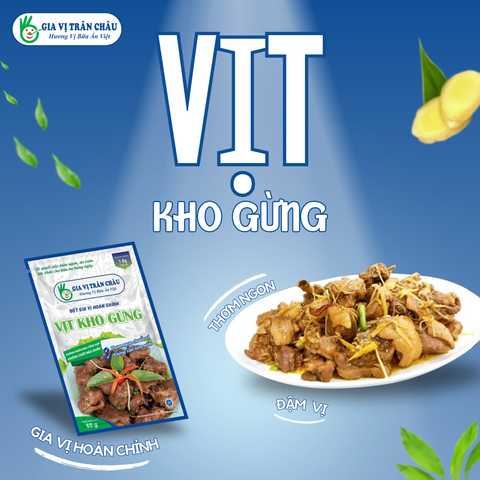 Nấu món vịt kho gừng thơm ngon, đậm đà cho bữa cơm gia đình