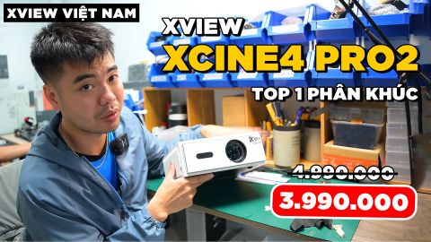 XVIEW XCINE4 PRO2 - KHÔNG ĐỐI THỦ TRONG PHÂN KHÚC MÁY CHIẾU DƯỚI 4 TRIỆU