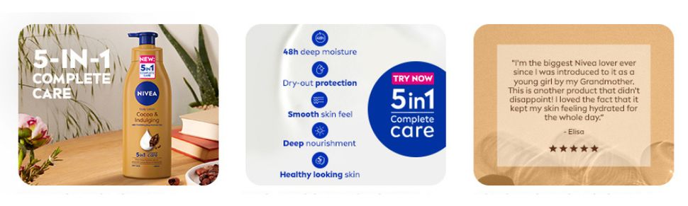 Sữa dưỡng thể bơ ca cao NIVEA Indulging