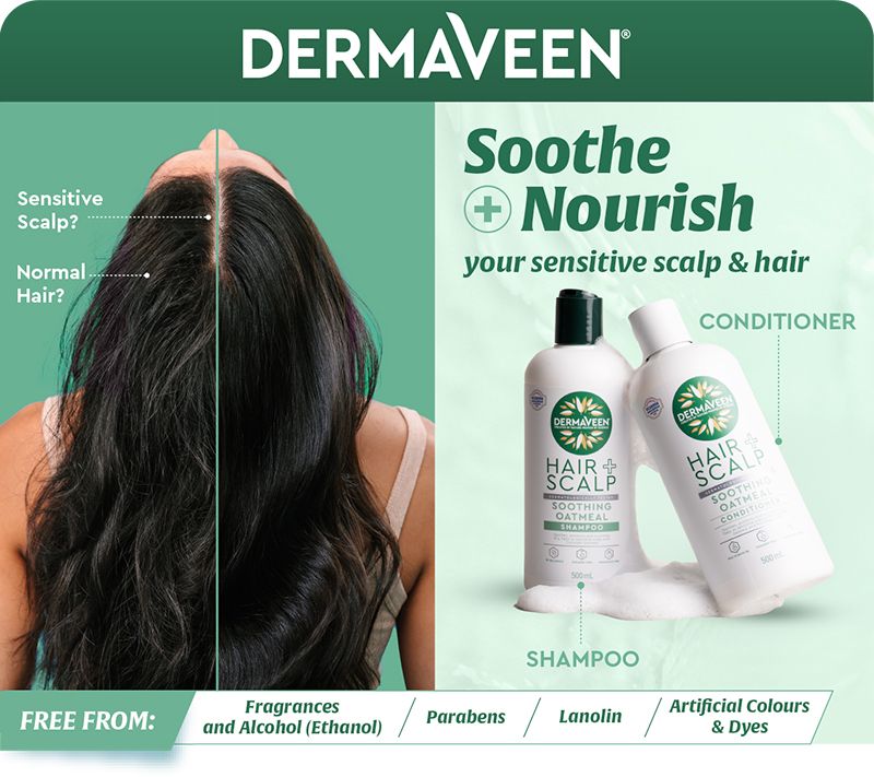 Dầu xả yến mạch DermaVeen dành cho da đầu khô, bong tróc hoặc nhạy cảm 1L