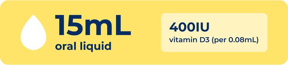 Vitamin D3 dạng giọt cho trẻ em 15mL