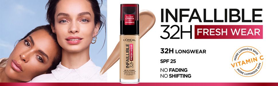Kem nền L'Oréal Paris Infallible 24 Hour Freshwear 225 Beige Sand