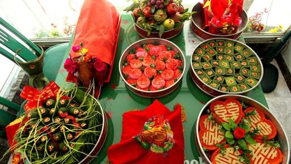 trap trầu cau trong phong tục cưới hỏi truyền thống miền Bắc - Nam