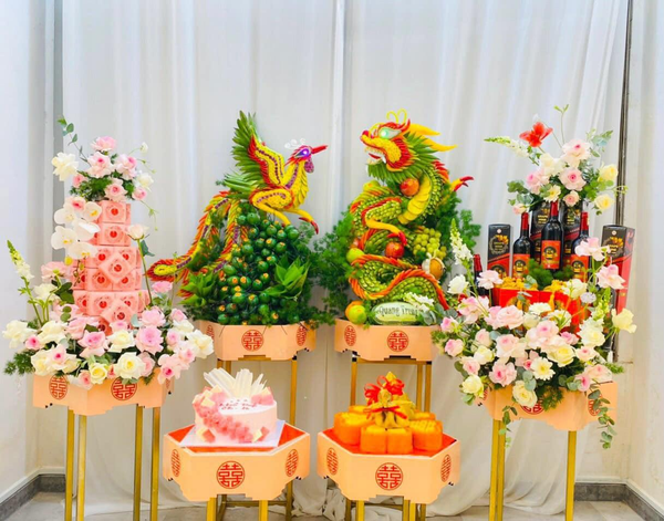 mâm lễ dạm ngõ đẹp của đám cưới