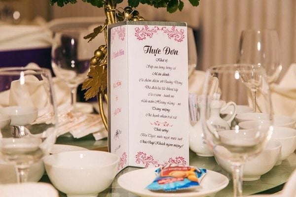 Cân đối các yếu tố menu tiệc để thiết kế phù hợp