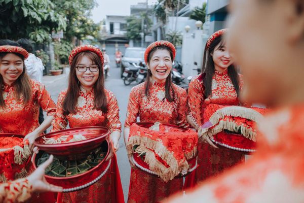 các nghi thức ăn hỏi trong đám cưới truyền thống Việt