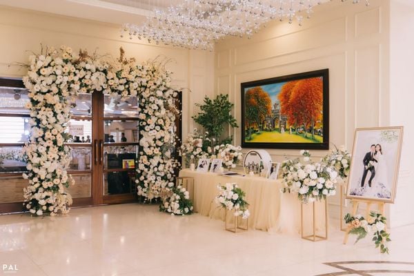 không gian ấm cùng của tiệc cưới nhỏ