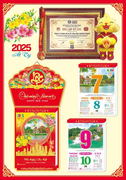 Lịch bloc 2025: Quảng bá hình ảnh Việt Nam