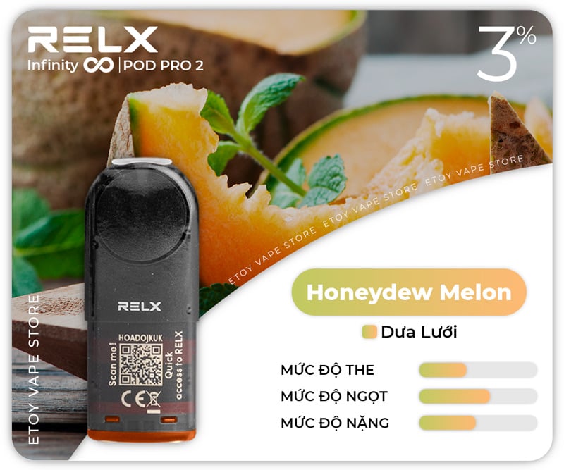 Pod Dầu RELX Pod Pro 2 Honeydew Melon Chính Hãng