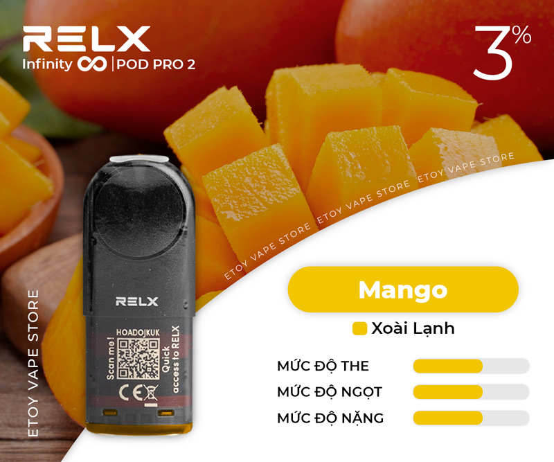 Pod Dầu RELX Pod Pro 2 Mango Chính Hãng