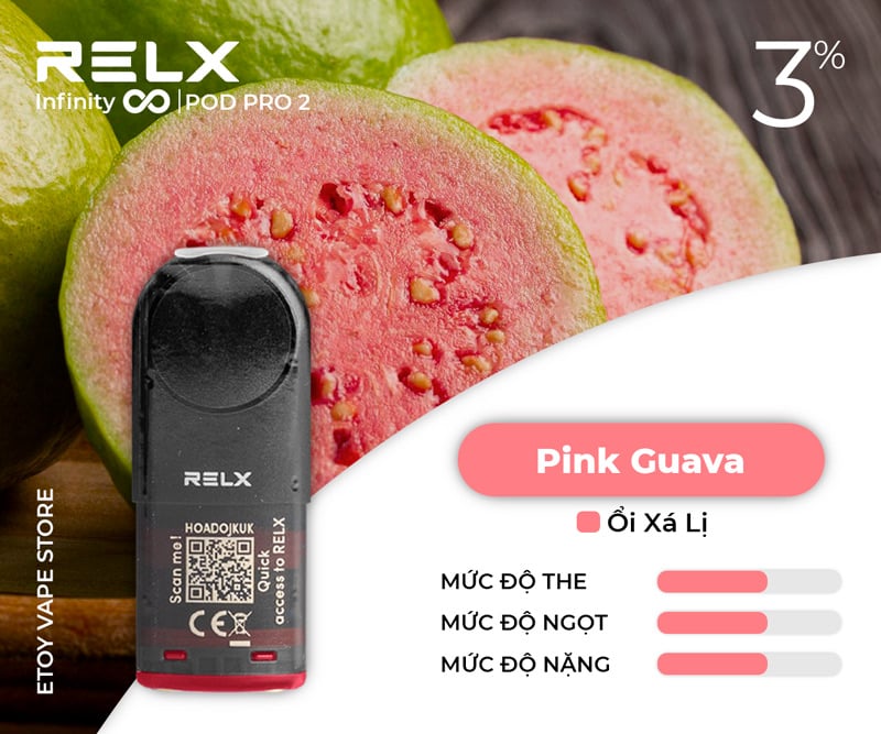 Pod Dầu RELX Pod Pro 2 Pink Guava Chính Hãng