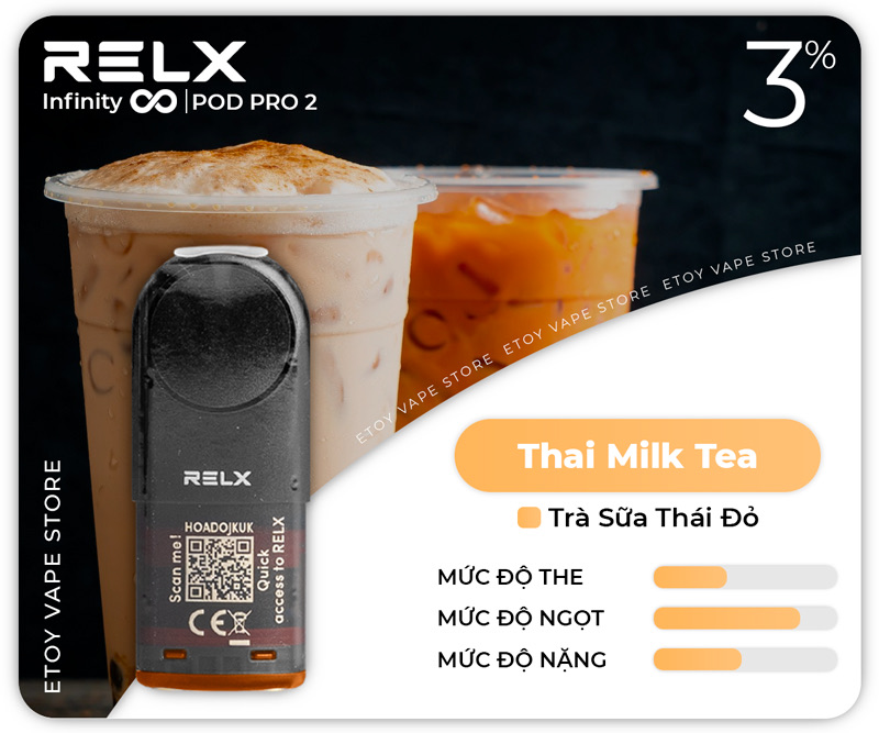 Pod Dầu RELX Pod Pro 2 Thai Milk Tea Chính Hãng