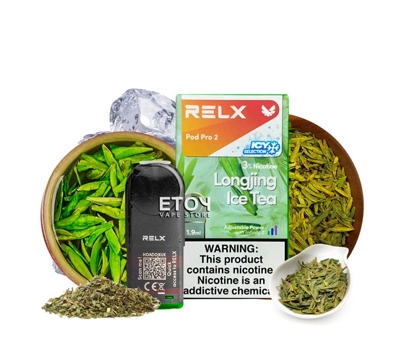 Pod Dầu RELX Pod Pro 2 Longjing Ice Tea Chính Hãng