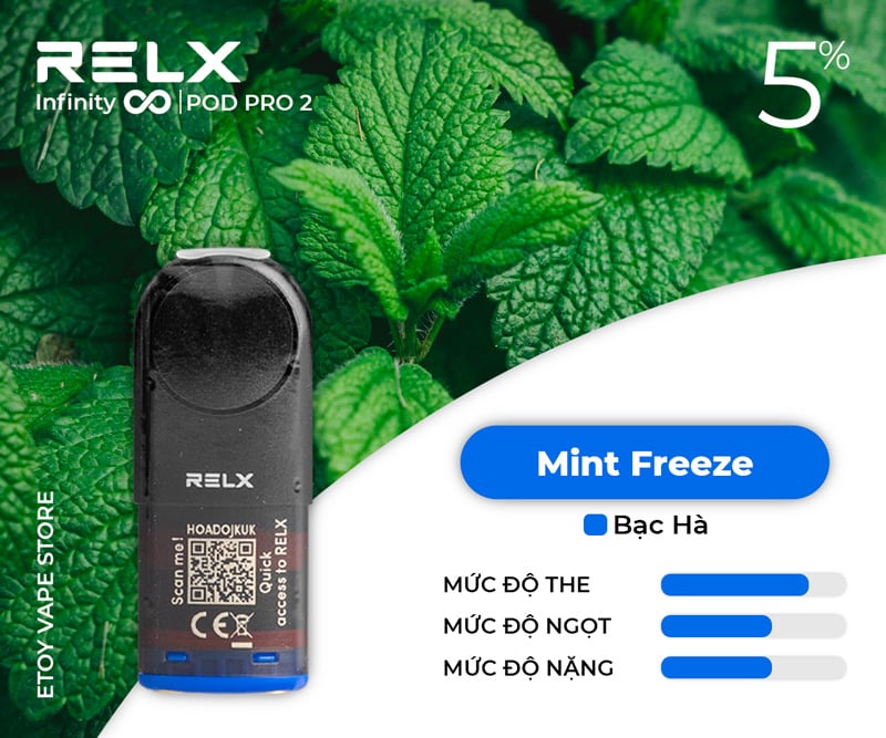 Pod Dầu RELX Pod Pro 2 Mint Freeze Chính Hãng