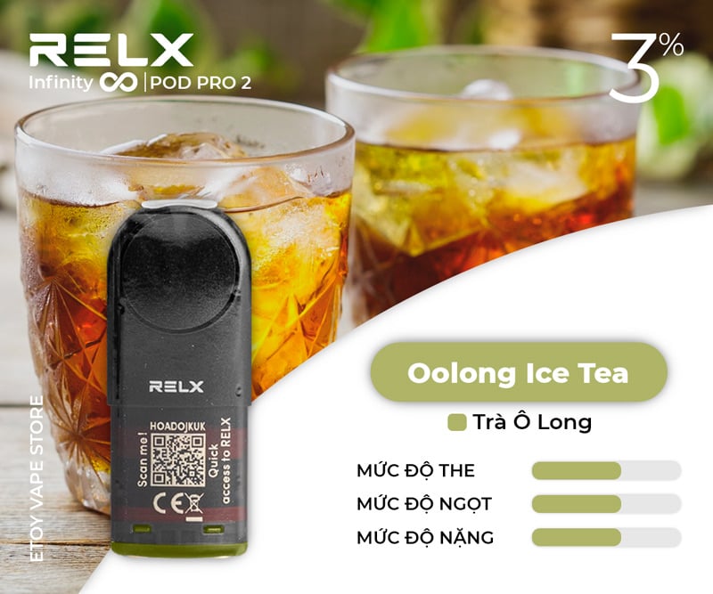 Pod Dầu RELX Pod Pro 2 Oolong Ice Tea Chính Hãng