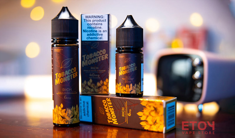 Tobacco Monster Rich - Hương vị Thuốc Lá Truyền Thống với sắc thái Caramel