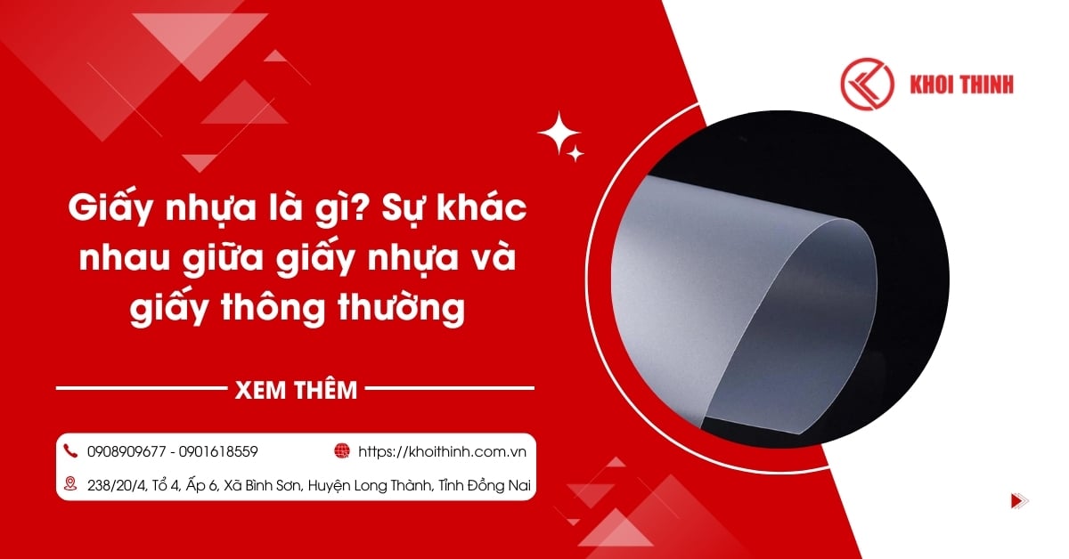 Giấy nhựa là gì? Sự khác nhau giữa giấy nhựa và giấy thông thường