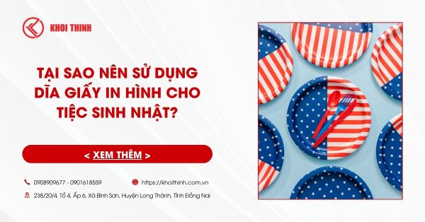 Tại sao nên sử dụng dĩa giấy in hình cho tiệc sinh nhật?