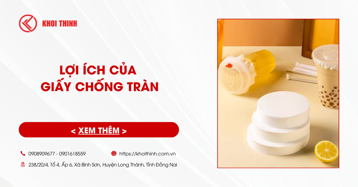 Tại sao nên sử dụng giấy chống tràn cho đồ uống mang đi?