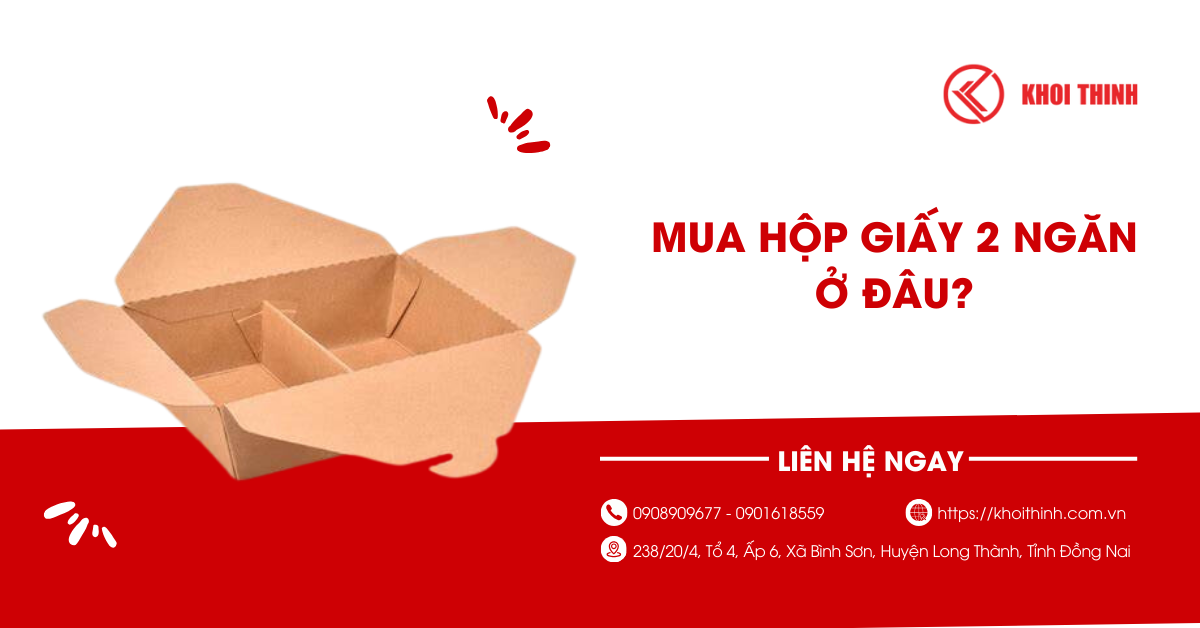 Mua hộp giấy 2 ngăn ở đâu uy tín, giá tốt?