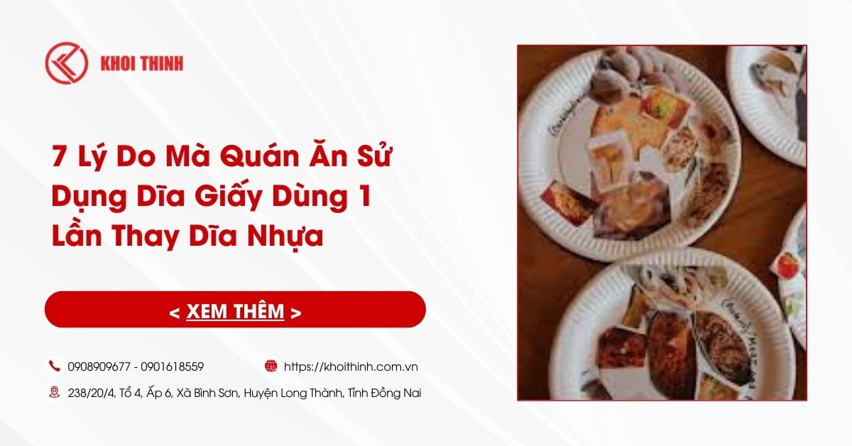 7 Lý Do Mà Quán Ăn Sử Dụng Dĩa Giấy dùng 1 Lần Thay Dĩa Nhựa