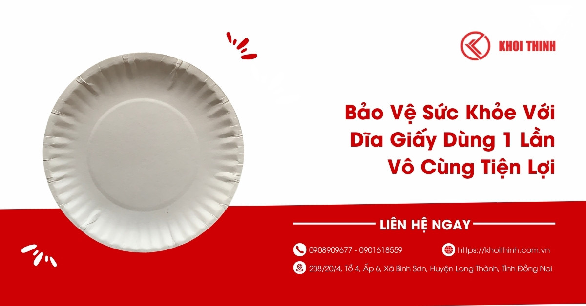 Bảo Vệ Sức Khỏe Với Dĩa Giấy Dùng 1 Lần Vô Cùng Tiện Lợi