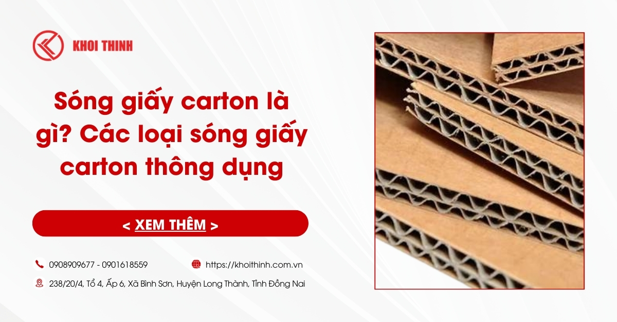 Sóng giấy carton là gì? Các loại sóng giấy carton thông dụng