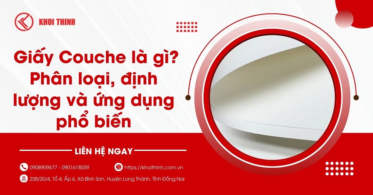 Giấy Couche là gì? Phân loại, định lượng và ứng dụng phổ biến