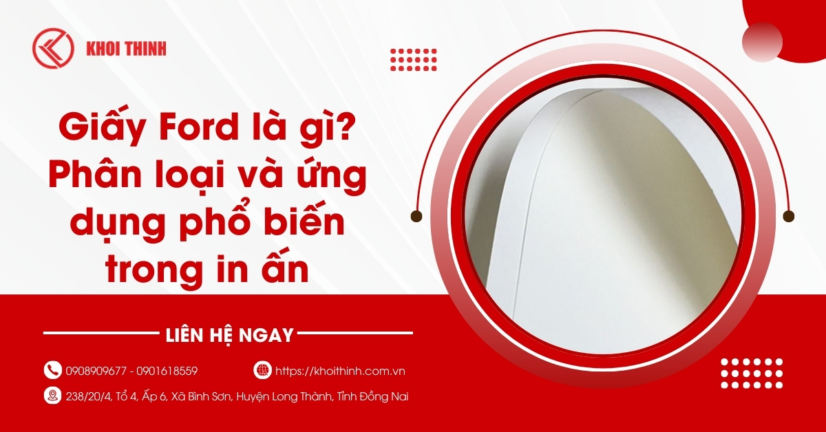 Giấy Ford là gì? Phân loại và ứng dụng phổ biến trong in ấn