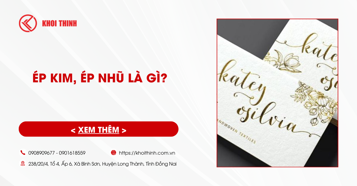 Ép kim, ép nhũ là gì? Phân biệt kỹ thuật ép kim và ép nhũ