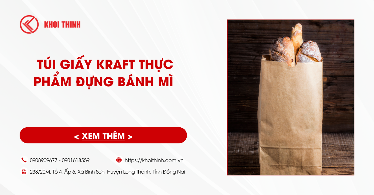 Tại sao nên sử dụng túi giấy kraft thực phẩm đựng bánh mì?