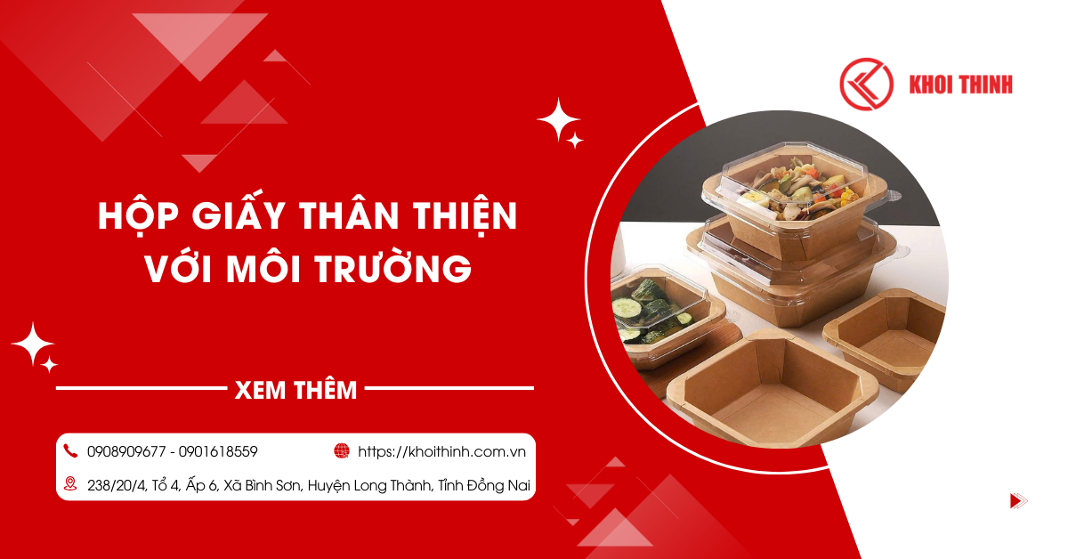 Lợi ích khi sử dụng hộp giấy thân thiện với môi trường