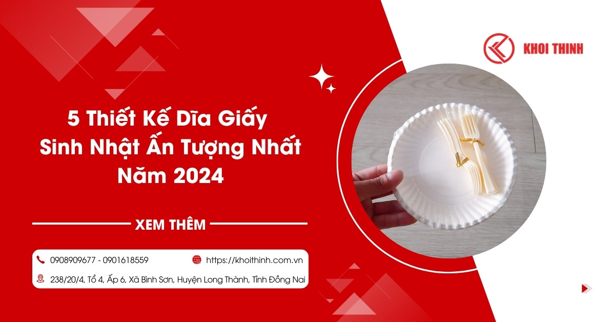 5 Thiết Kế Dĩa Giấy Sinh Nhật Ấn Tượng Nhất Năm 2024