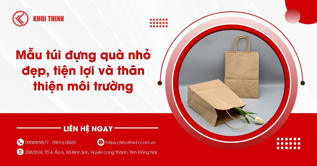 Mẫu túi đựng quà nhỏ đẹp, tiện lợi và thân thiện môi trường