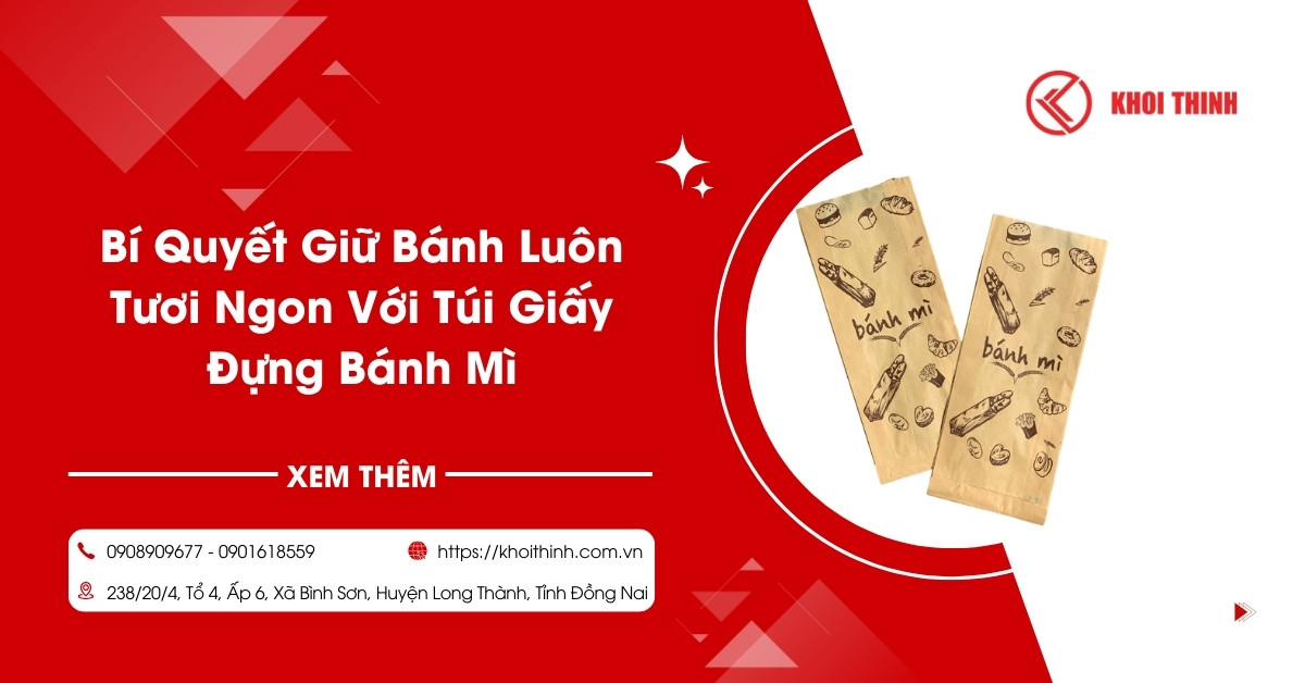 Bí Quyết Giữ Bánh Luôn Tươi Ngon Với Túi Giấy Đựng Bánh Mì