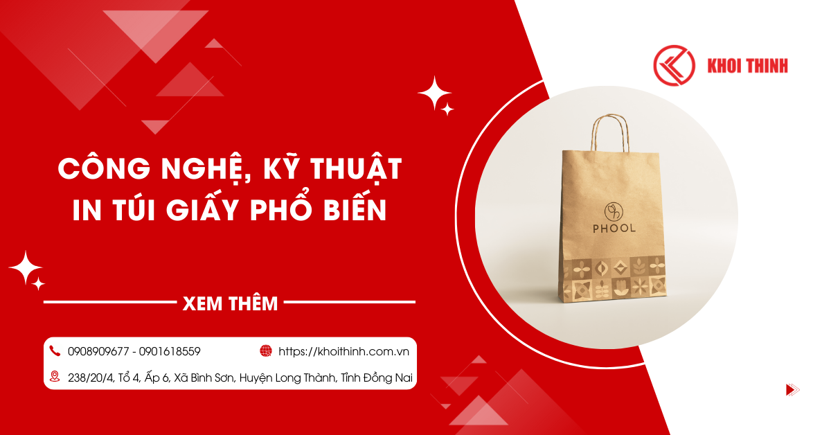 Tổng hợp các công nghệ, kỹ thuật in túi giấy phổ biến