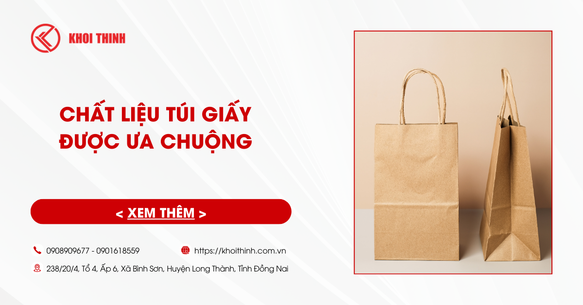 Top 9 chất liệu túi giấy được ưa chuộng nhất hiện nay