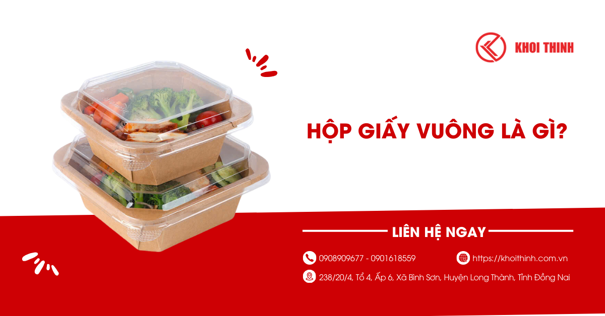 Hộp giấy vuông là gì? Địa chỉ mua hộp giấy vuông uy tín