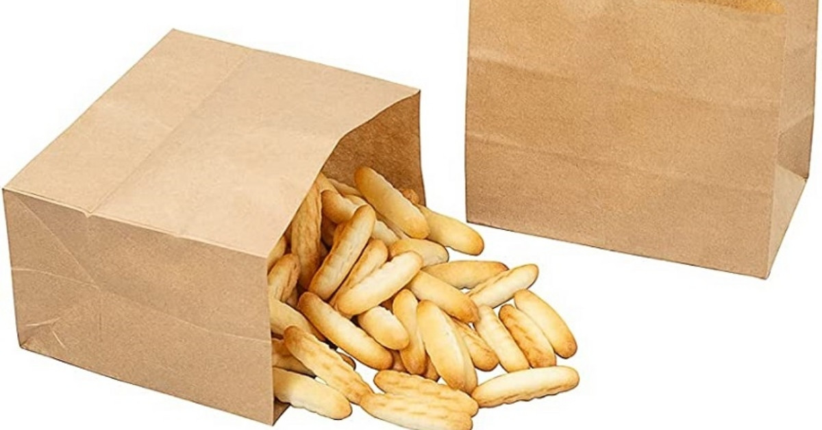 Túi giấy đáy vuông đảm bảo an toàn và vệ sinh thực phẩm