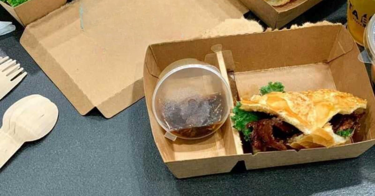 Hộp giấy kraft nâu 2 ngăn an toàn và tiện lợi