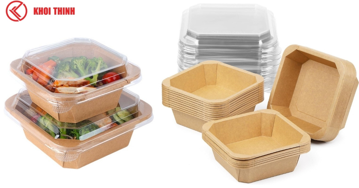 Hình ảnh hộp giấy đựng salad của Khôi Thịnh